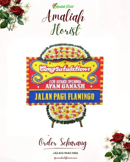 Sewa Papan Bunga Kemukus